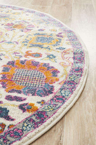 Rug Culture RUGS Reyha Traditional Round Rug