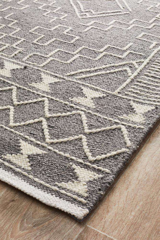 Rug Culture RUGS Salena Grey Wool Rug