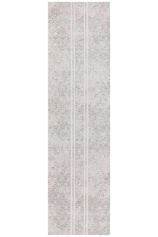 Rug Culture RUGS Salma White & Grey Tribal Runner