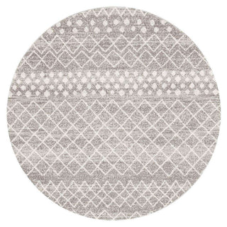 Rug Culture RUGS Selma Silver Tribal Round Rug