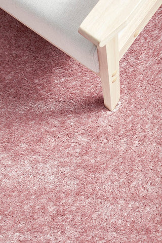 RUG CULTURE RUGS Sienna Blush Shag Rug