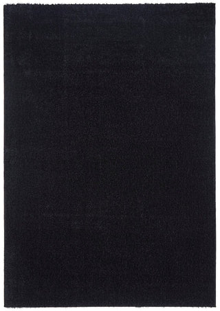 RUG CULTURE RUGS Sienna Shag Black Rug