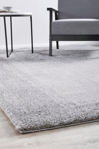 RUG CULTURE RUGS Sienna Silver Shag Rug