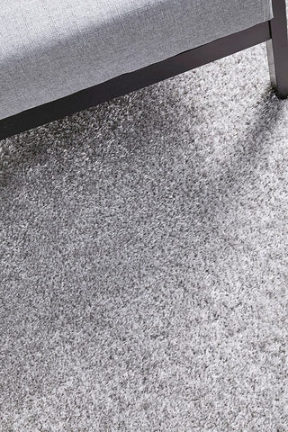 RUG CULTURE RUGS Sienna Silver Shag Rug