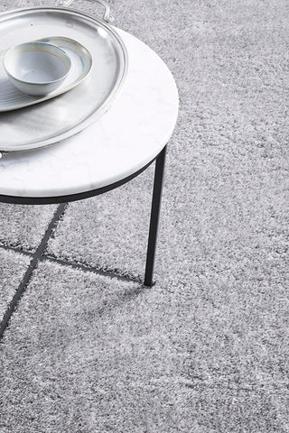 RUG CULTURE RUGS Sienna Silver Shag Rug