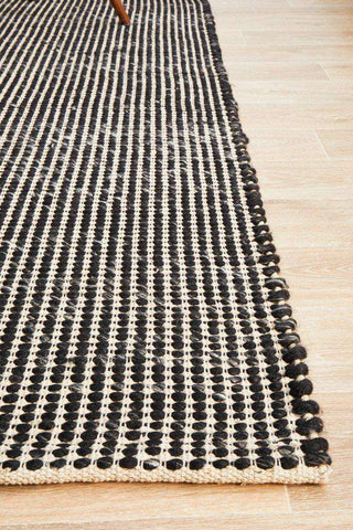 Rug Culture RUGS Skandi Black Felted Wool Rug