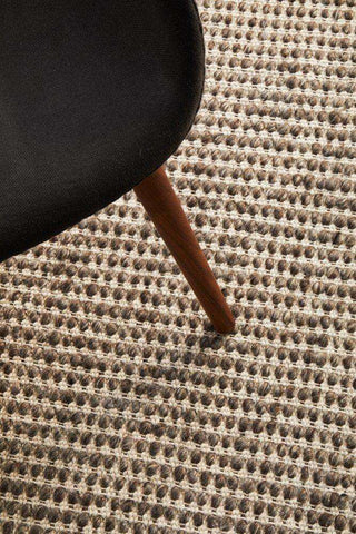 Rug Culture RUGS Skandi Brown Felted Wool Rug