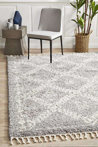 Rug Culture RUGS Sofia Silver Boho Rug