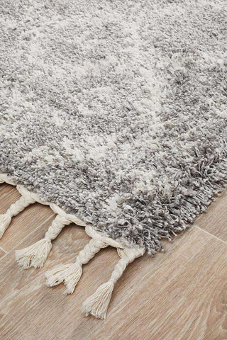 Rug Culture RUGS Sofia Silver Boho Runner