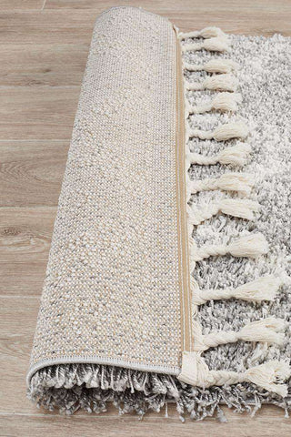 Rug Culture RUGS Sofia Silver Boho Runner