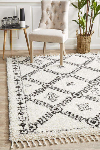 Rug Culture RUGS Sofia White Boho Rug