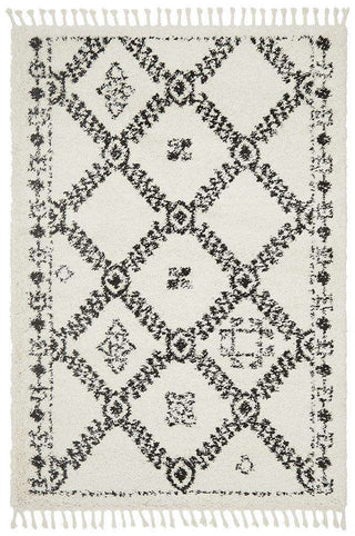 Rug Culture RUGS Sofia White Boho Rug