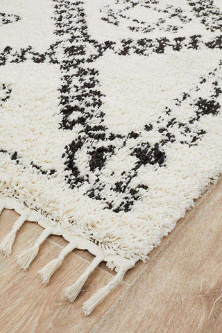 Rug Culture RUGS Sofia White Boho Rug