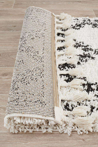 Rug Culture RUGS Sofia White Boho Runner