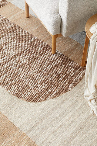 RUG CULTURE RUGS Summit Orb Toffee Wool Rug