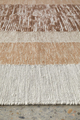 RUG CULTURE RUGS Summit Orb Toffee Wool Rug