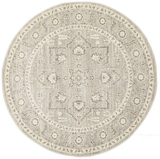 Rug Culture RUGS Verda Transitional Round Rug - Silver