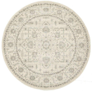 Rug Culture RUGS Verda Transitional Round Rug - White