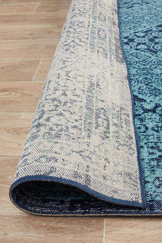 Rug Culture RUGS Whisper Stonewashed Blue Runner Rug