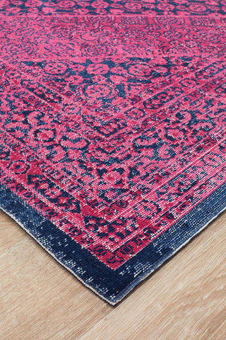 Rug Culture RUGS Whisper Stonewashed Magenta Runner Rug