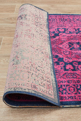 Rug Culture RUGS Whisper Stonewashed Magenta Runner Rug