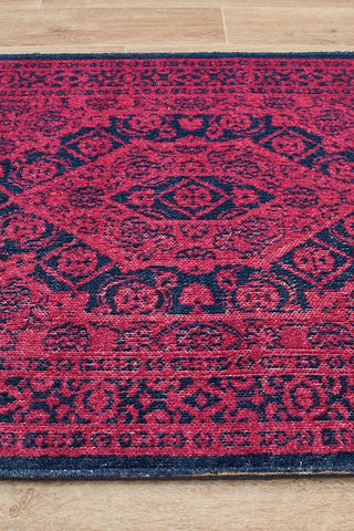 Rug Culture RUGS Whisper Stonewashed Magenta Runner Rug