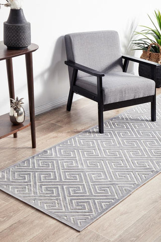 RUG CULTURE RUGS York Alice Silver Runner Rug