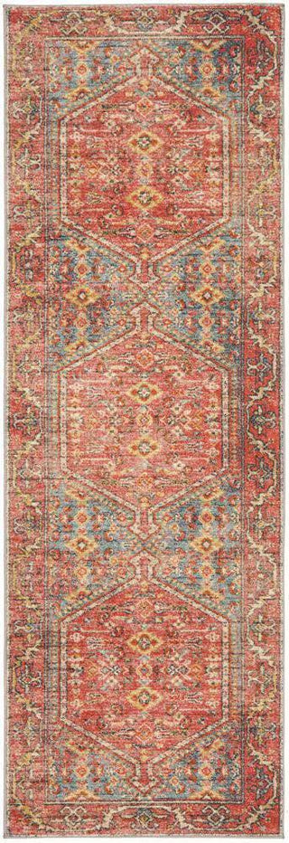 Rug Culture RUGS Zora Red Tribal Runner Rug