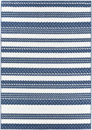 Rug Station RUGS Visalia Blue & White Outdoor Rug