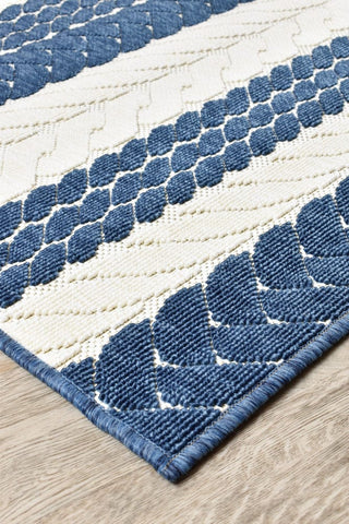 Rug Station RUGS Visalia Blue & White Outdoor Rug