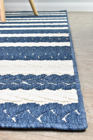 Rug Station RUGS Visalia Blue & White Outdoor Rug