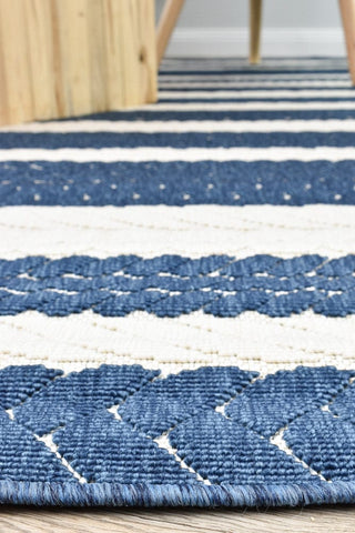 Rug Station RUGS Visalia Blue & White Outdoor Rug