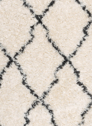 Rusk Diamond Shag Rug by Loopsie Close Up