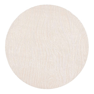 Sisco Ivory Abstract Round Rug