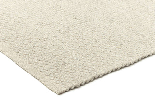 Loopsie - Unita Ivory Cream Neutral Polyester Rug Corner