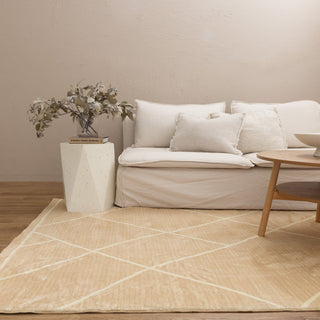 Dreamweave Diamonds Beige Washable Rugs