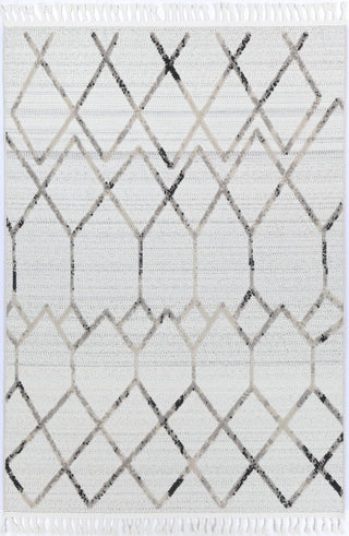 Mars Dorian Geometric Cream and Taupe Rug *FINAL SALE