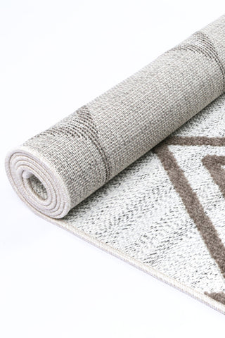 Mars Lelantine Geometric Cream and Brown Rug *FINAL SALE