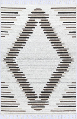 Attica Diamond Stone and Grey Rug *FINAL SALE