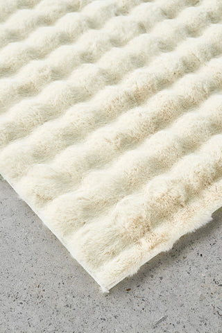 Bubble Natural Machine Washable Rug