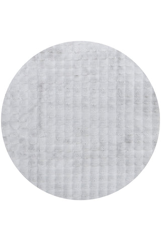 Bubble Silver Machine Washable Rug