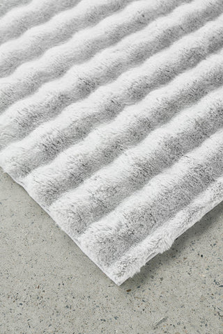 Bubble Silver Machine Washable Rug