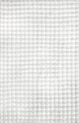 Bubble White Machine Washable Rug | Simple Style Co