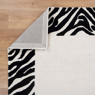 Zanzibar Black & White Wool Rug