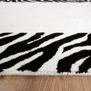 Zanzibar Black & White Wool Rug