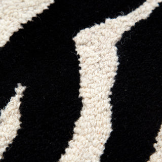 Zanzibar Black & White Wool Rug