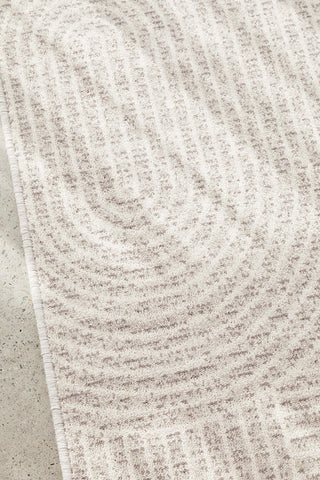 Detailed view of the Prague Klarn Tan Rug | Simple Style Co