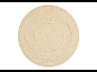 Burleigh Bleached Jute Rug  Round - Simple Style Co